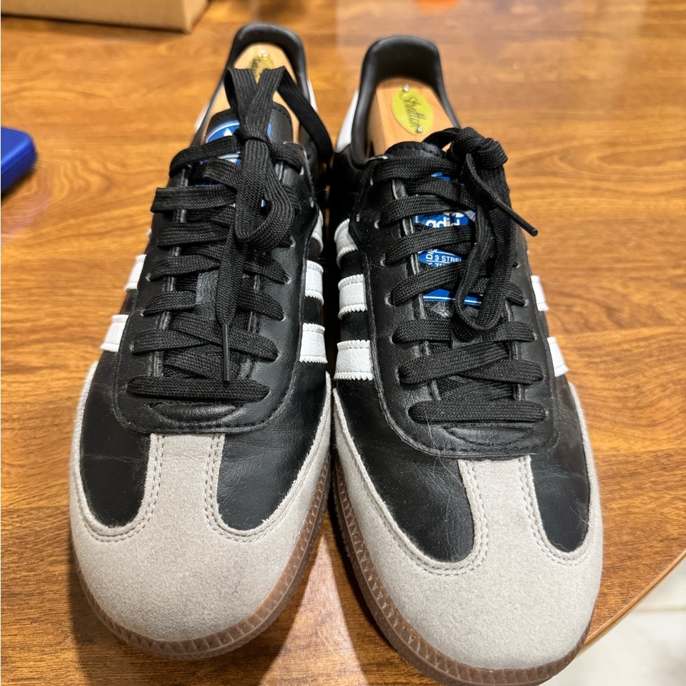 Adidas Black White Gray Athletic Shoes